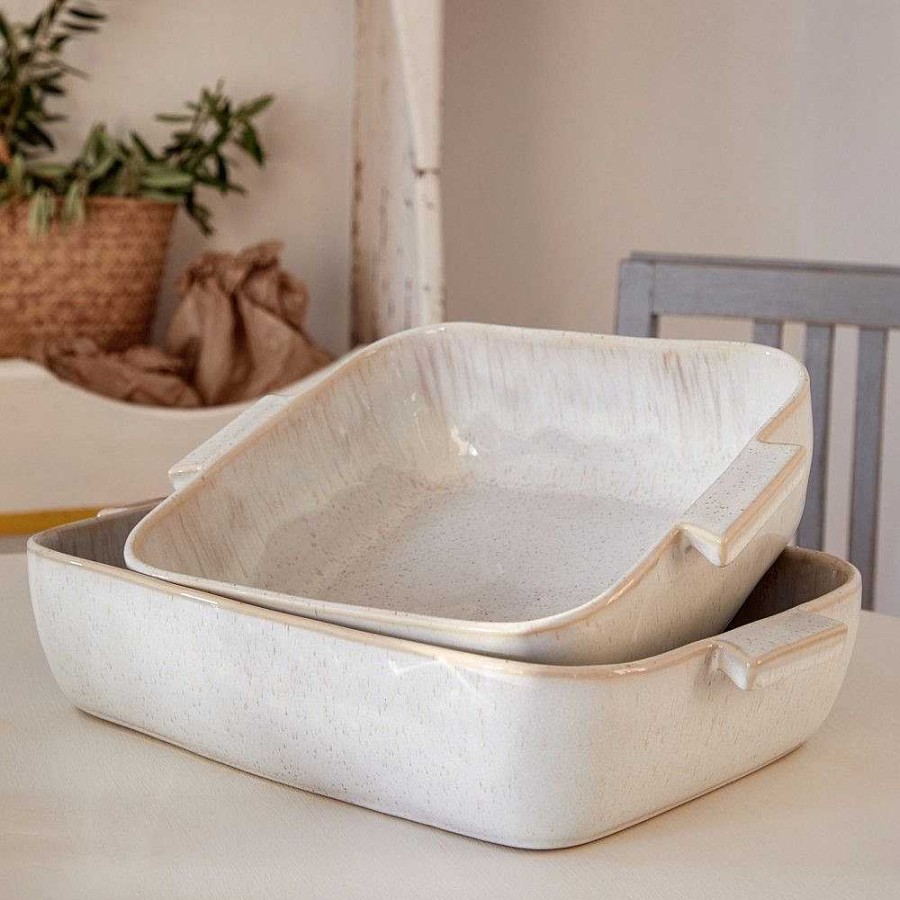 Kitchen Relish Decor | Eivissa Rectangular Baker - Sand Beige