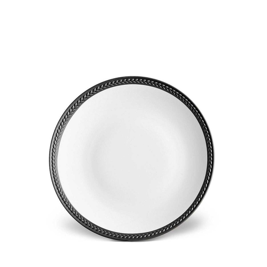 Table Relish Decor | Soie Tress E Bread Plate - Black