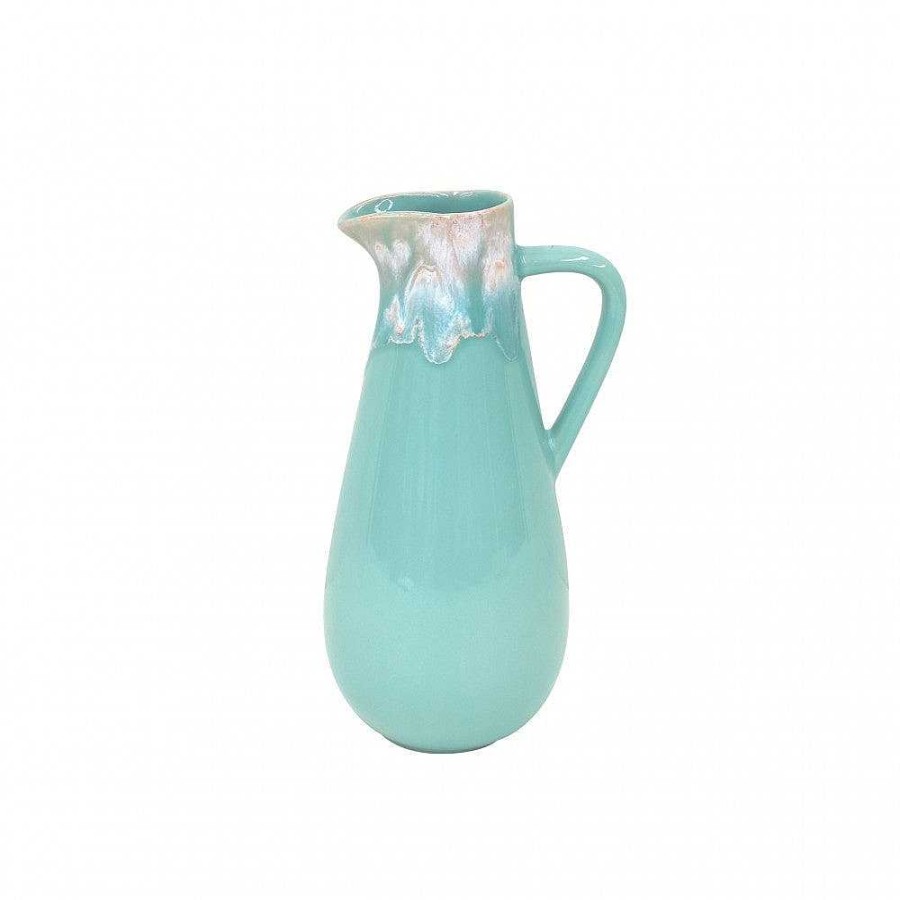 Table Relish Decor | Taormina Pitcher - Aqua