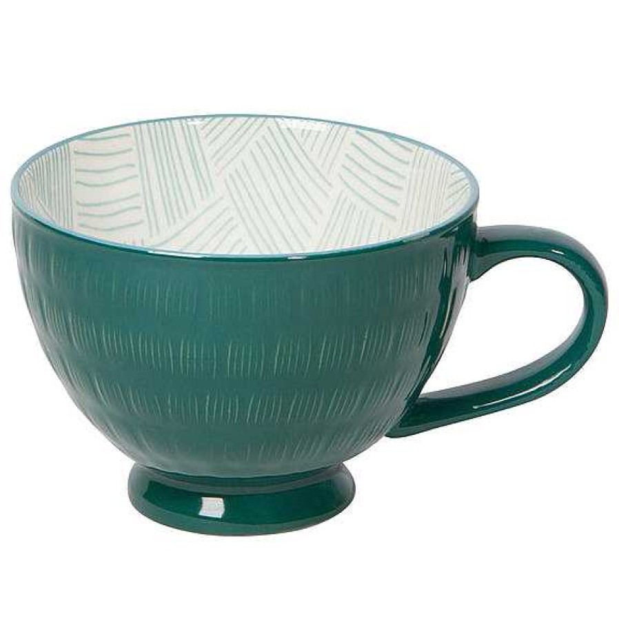 Kitchen Relish Decor | Latte Mug - Teal