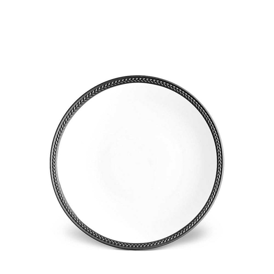 Table Relish Decor | Soie Tress E Dessert Plate - Black