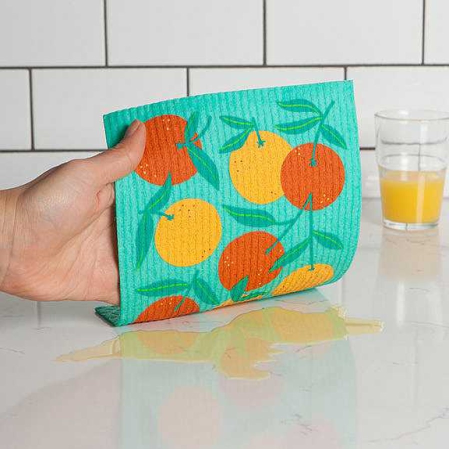 Kitchen Relish Decor | Swedish Dishcloth - Oranges