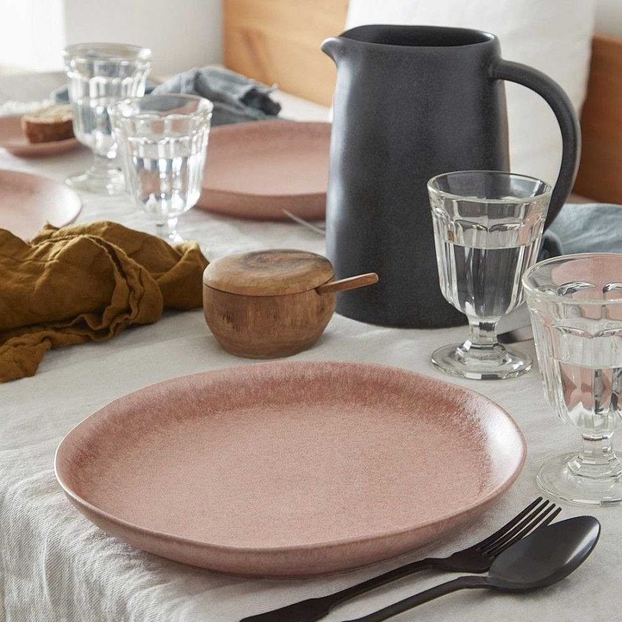 Table Relish Decor | Livia Dinner Plate Set - Mauve Rose