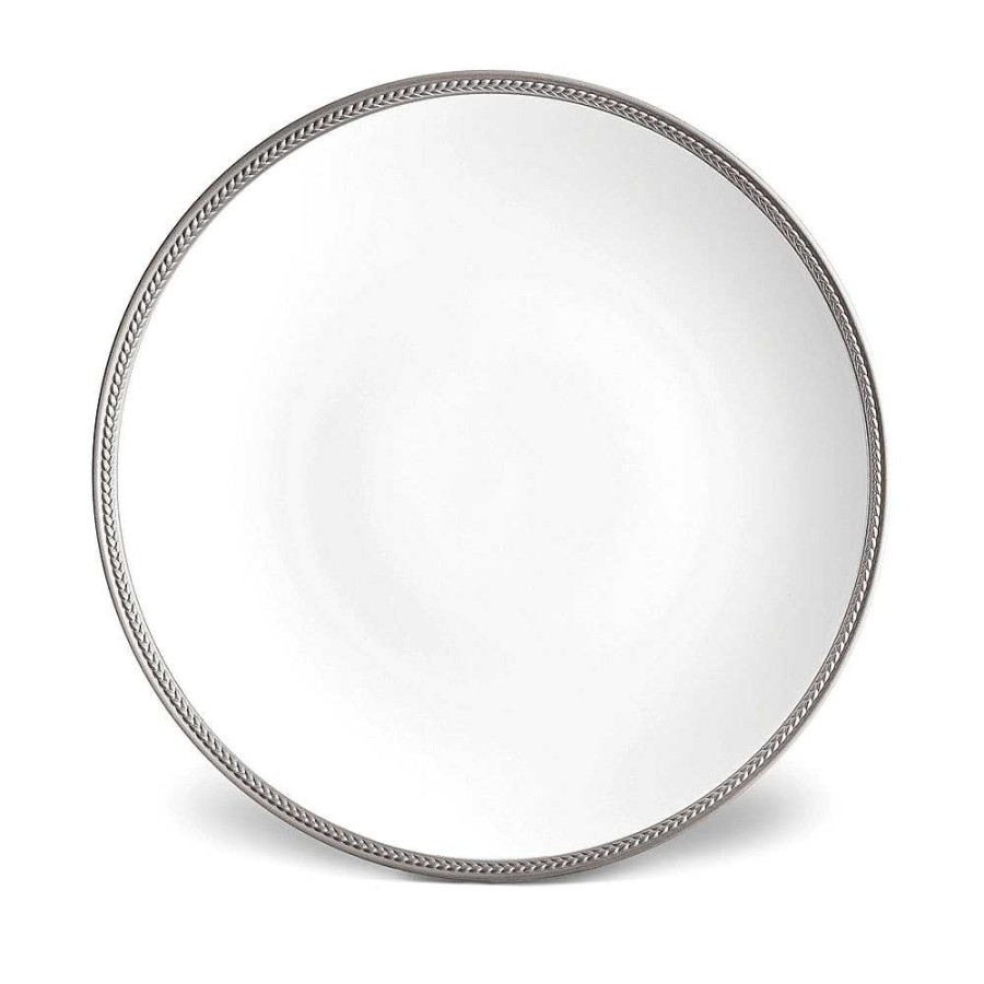 Table Relish Decor | Soie Tress E Charger Plate - Platinum