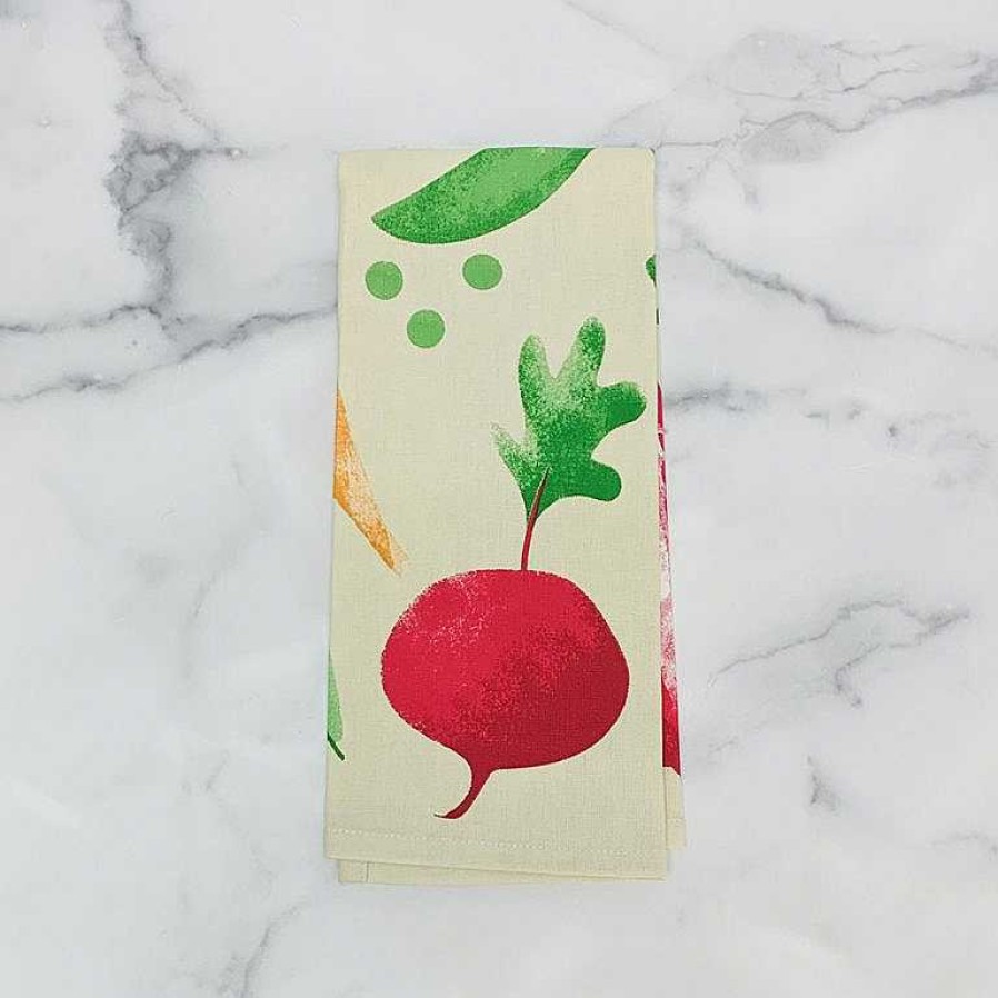 Kitchen Relish Decor | Veggies Tea Towel