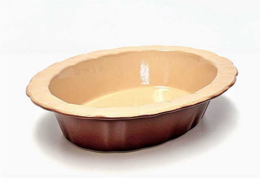 Kitchen Relish Decor | Large Oval Pie Dish