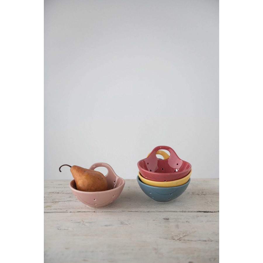 Kitchen Relish Decor | Berry Bowl With Handle - Multi