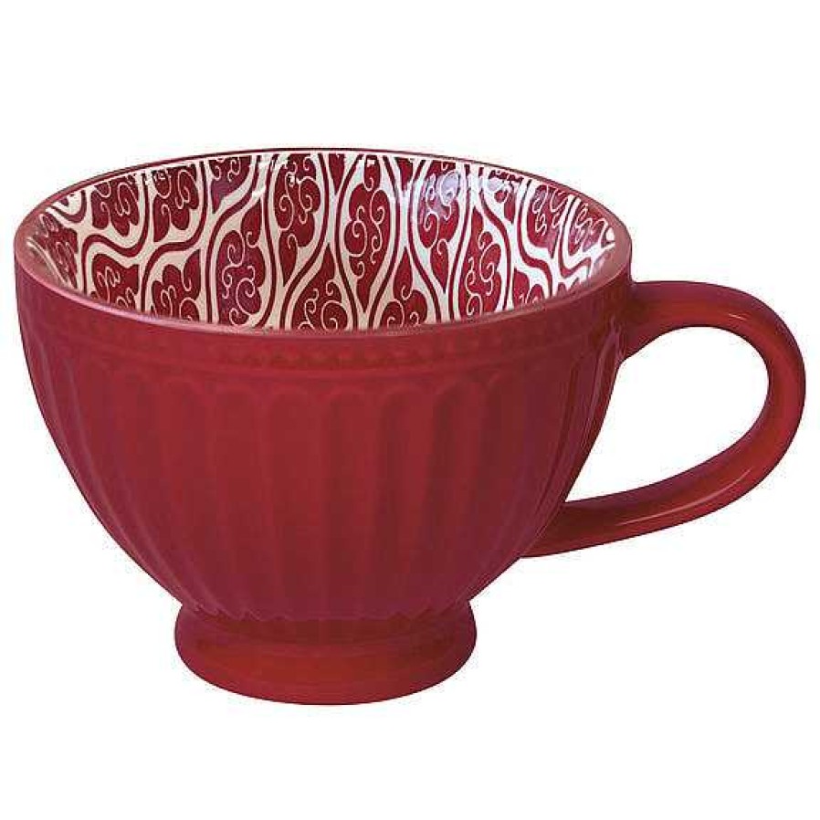 Kitchen Relish Decor | Latte Mug - Carmine