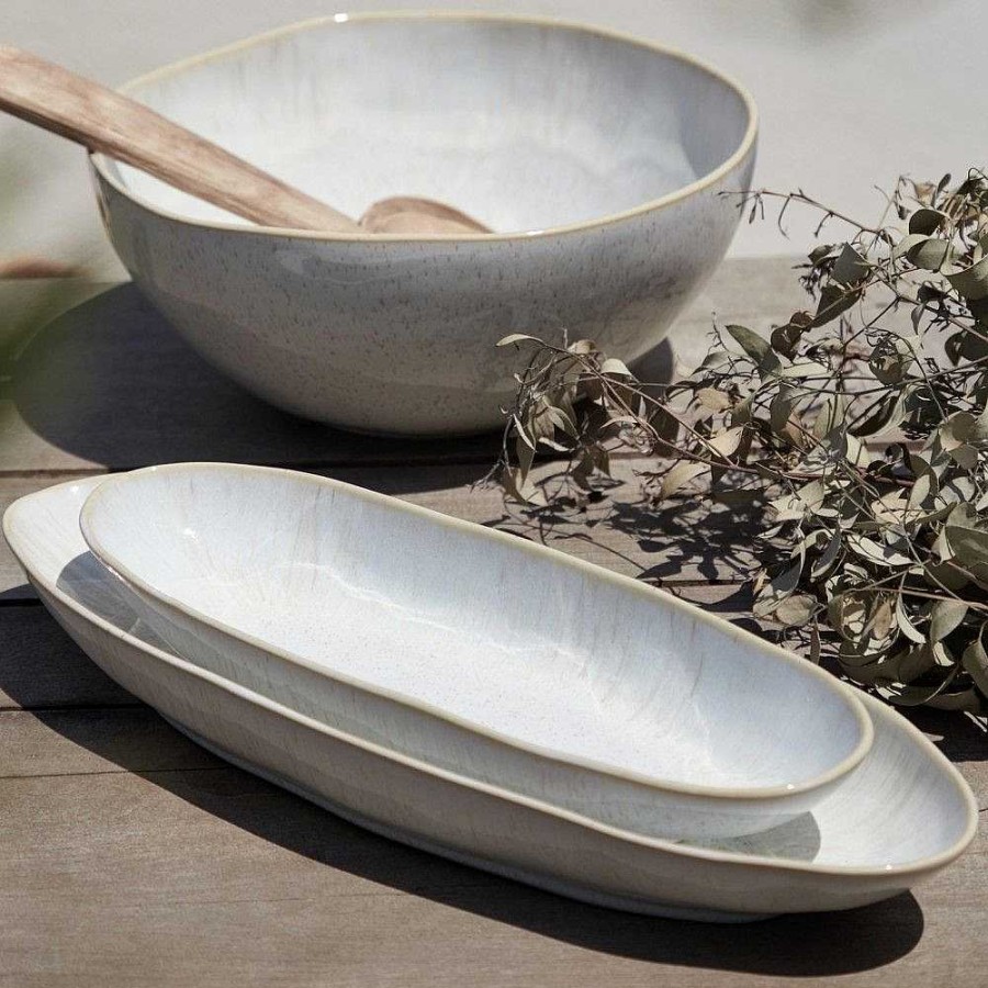 Table Relish Decor | Eivissa Small Oval Platter - Sand Beige