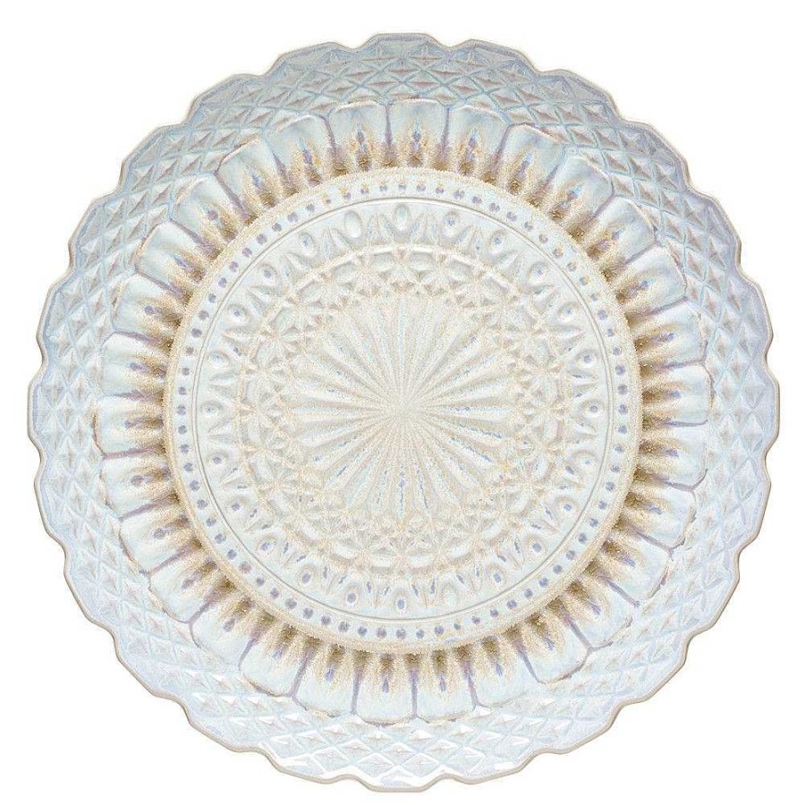 Table Relish Decor | Cristal Round Platter - Nacar