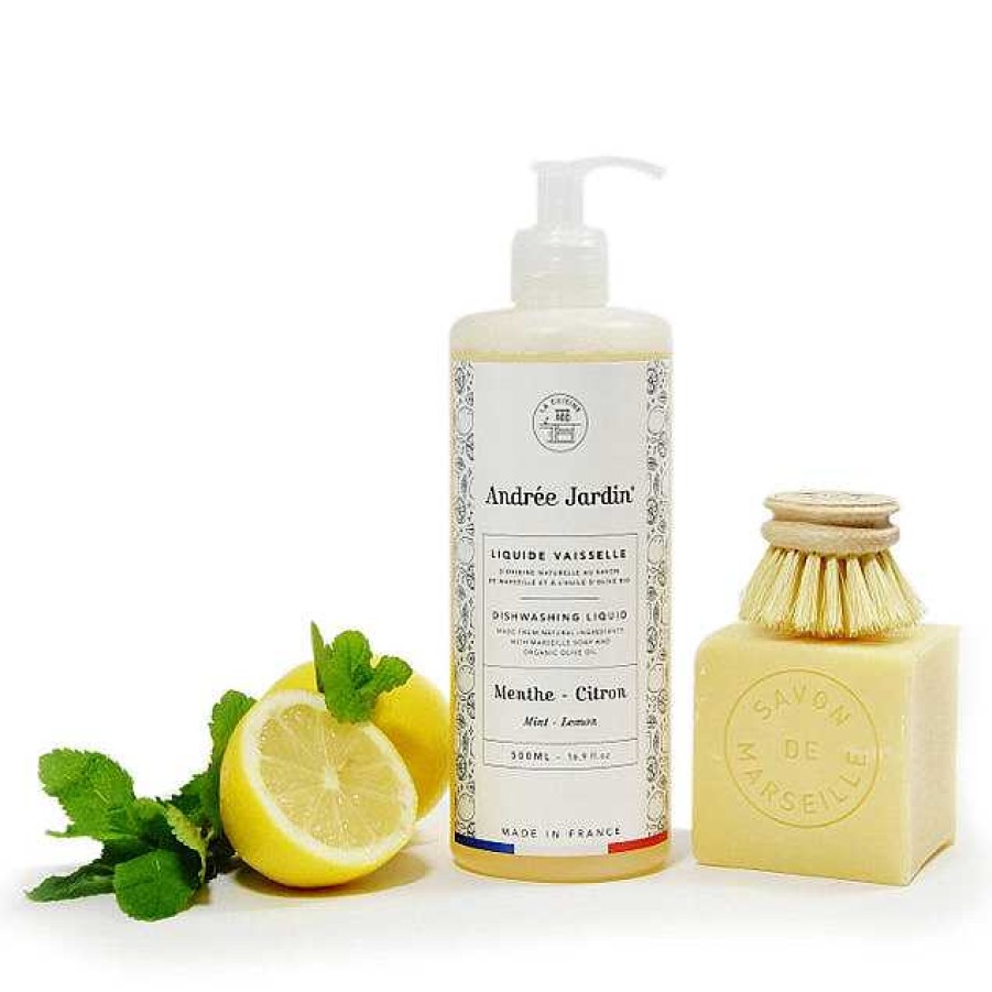 Kitchen Relish Decor | Andr E Jardin Liquid Dish Soap - Mint & Citrus