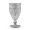 Table Relish Decor | Pressed Glass Wine Goblet - Grey