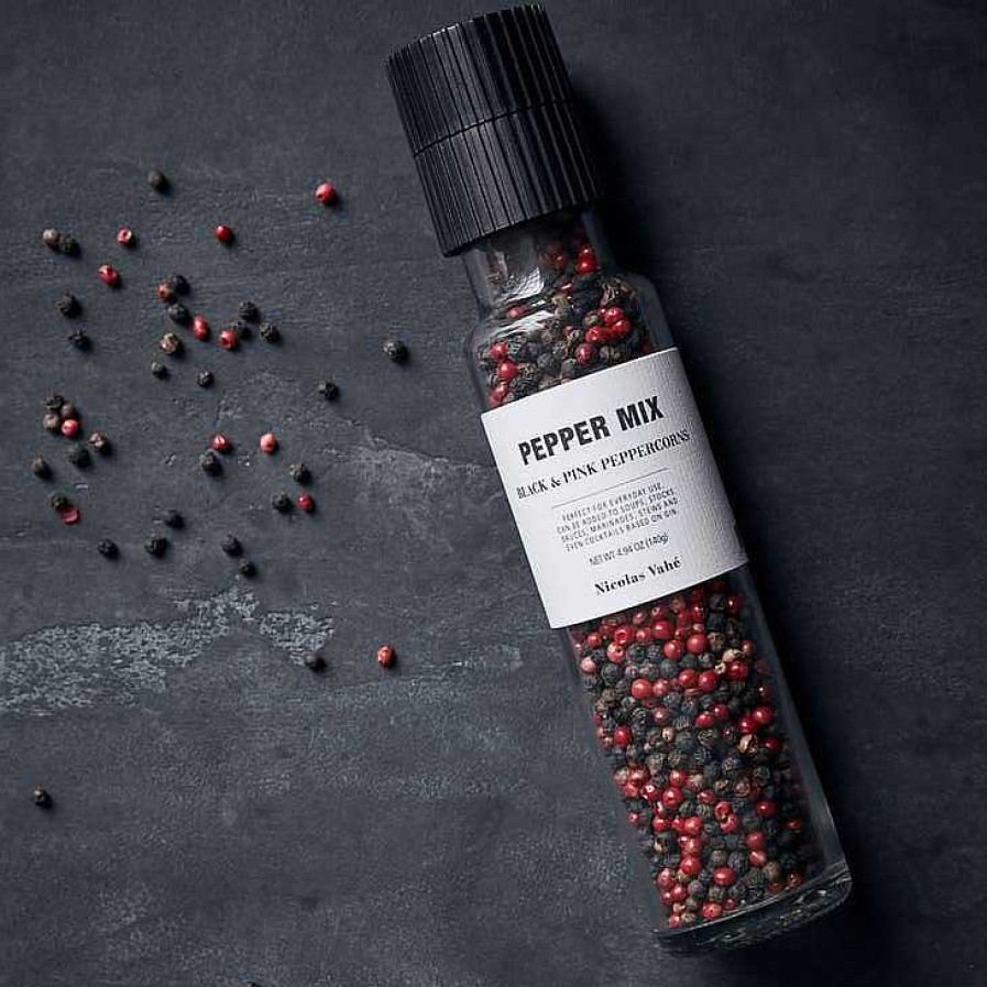 Kitchen Relish Decor | Black & Pink Peppercorn Mix