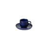 Table Relish Decor | Pacifica Coffee Cup & Saucer Set - Blueberry