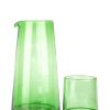 Table Relish Decor | Small Tapered Beldi Carafe - Green