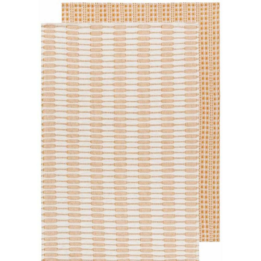 Kitchen Relish Decor | Abode Tea Towel Set - Ochre