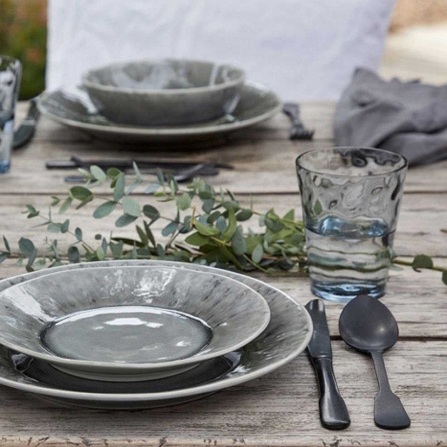 Table Relish Decor | Madeira Dinner Plate Set - Grey