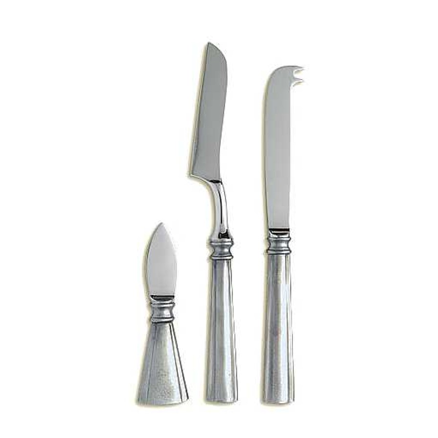 Kitchen Relish Decor | Match Pewter Lucia Cheese Knife Set