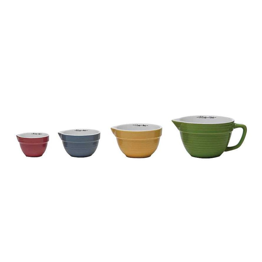 Kitchen Relish Decor | Batter Bowl Measuring Cups - Multicolor