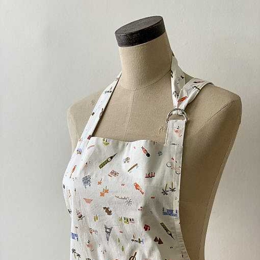 Kitchen Relish Decor | Rifle Paper Co Apron - World Traveler