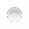 Table Relish Decor | Beja Pasta Plate Set - White Red