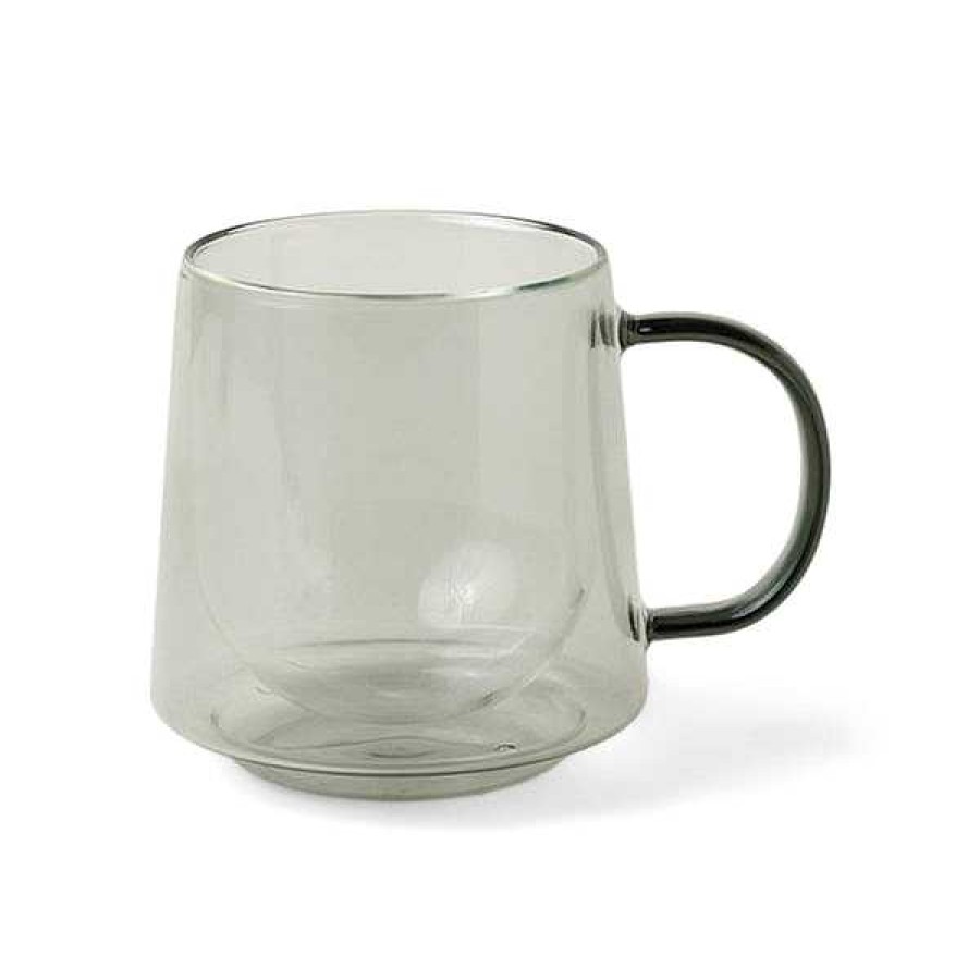 Kitchen Relish Decor | Glass Coffee Mug - Smoke