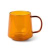 Kitchen Relish Decor | Glass Coffee Mug - Amber