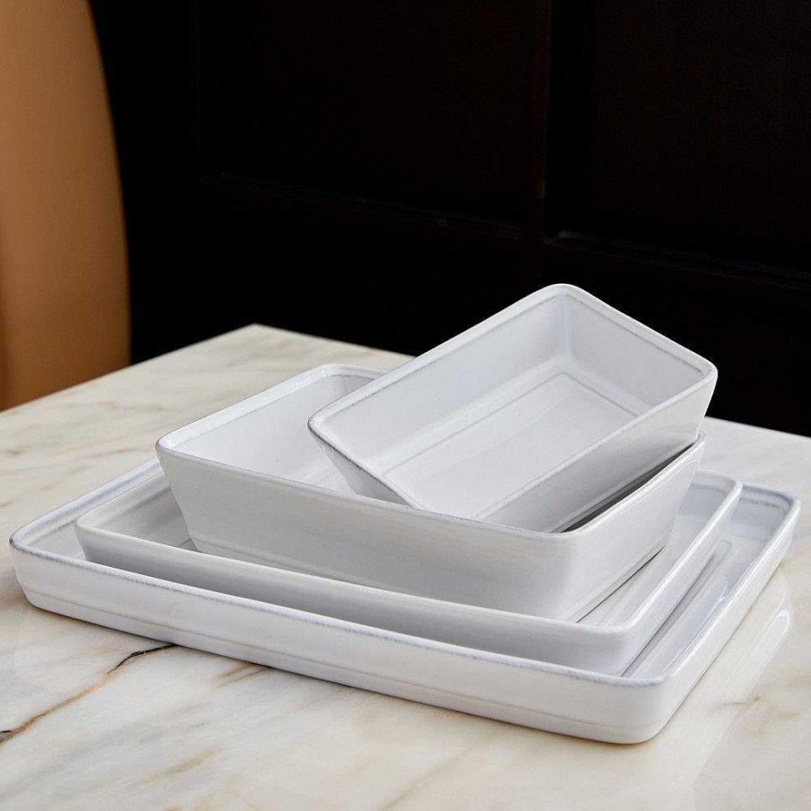 Kitchen Relish Decor | Friso 8 In Rectangular Baker - White