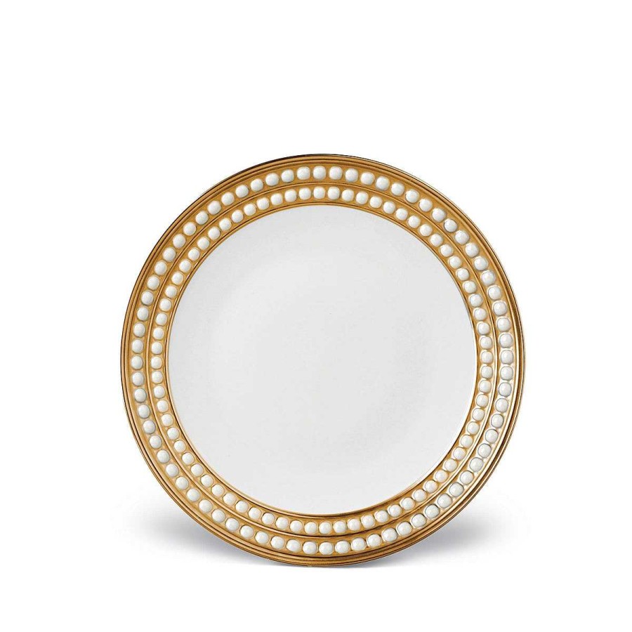 Table Relish Decor | Perl E Dessert Plate - Gold