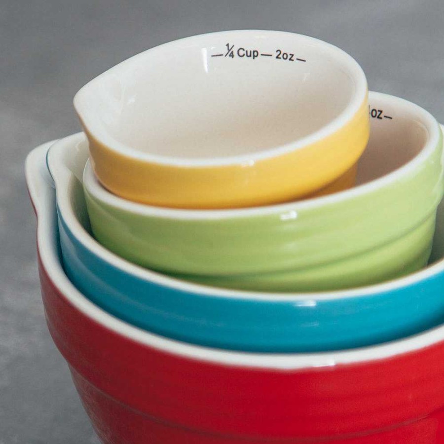 Kitchen Relish Decor | Batter Bowl Measuring Cups - Brights