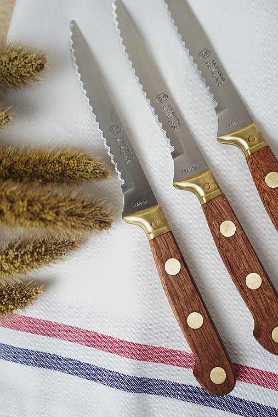 Kitchen Relish Decor | La Fourmi Laiton Steak Knife Set - Wood