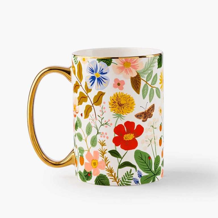 Kitchen Relish Decor | Rifle Paper Co Mug - Strawberry Fields