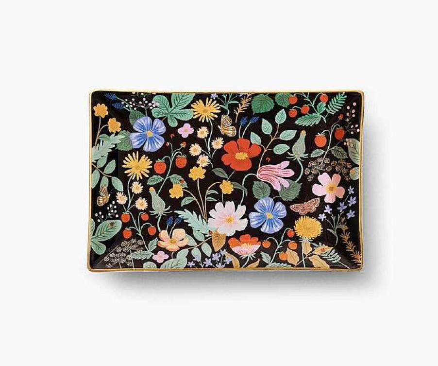 Kitchen Relish Decor | Rifle Paper Co Catchall Tray - Strawberry Fields