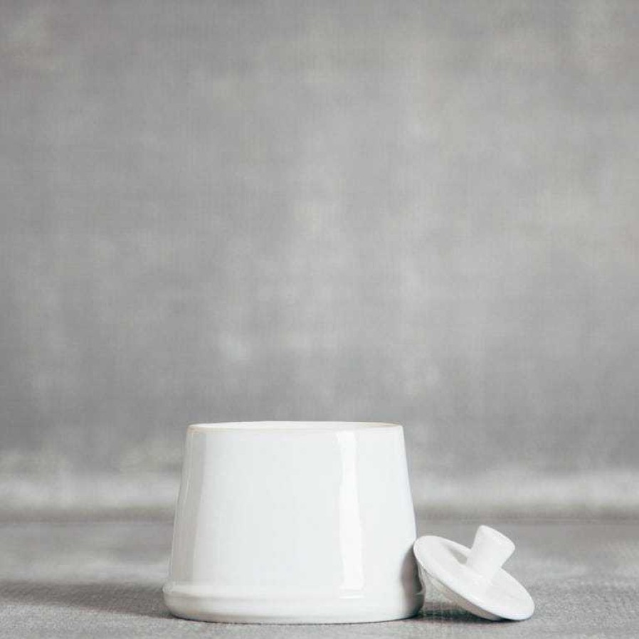 Table Relish Decor | Beja Sugar Bowl - White Cream