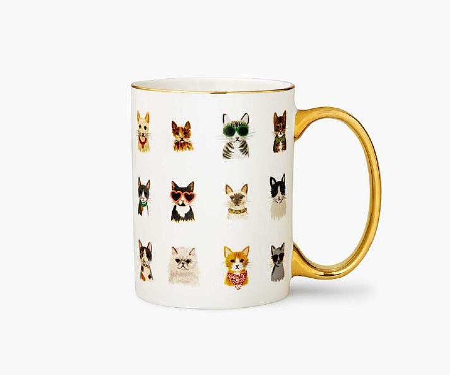 Kitchen Relish Decor | Rifle Paper Co Mug - Cool Cats