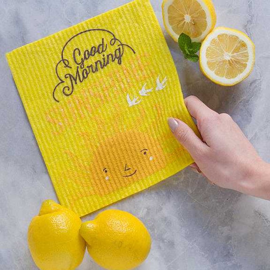 Kitchen Relish Decor | Swedish Dishcloth - Good Morning Sunshine