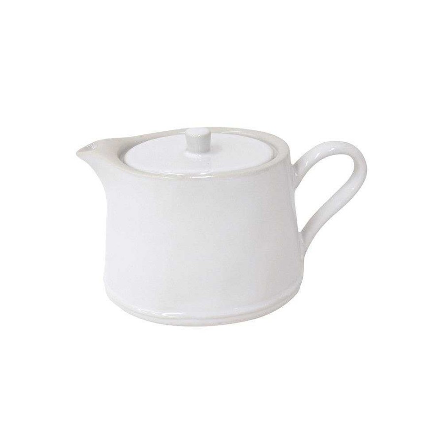 Table Relish Decor | Beja Large Teapot - White Cream