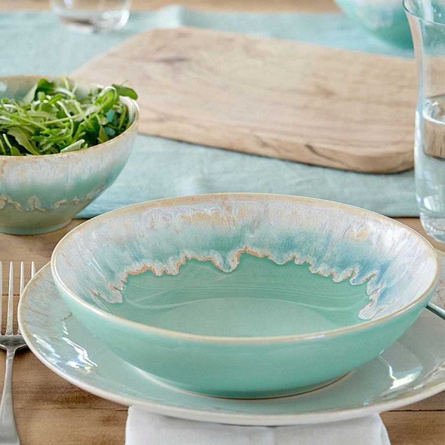 Table Relish Decor | Taormina Pasta Bowl Set - Aqua