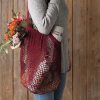 Kitchen Relish Decor | Le Marche Shopping Bag - Plum