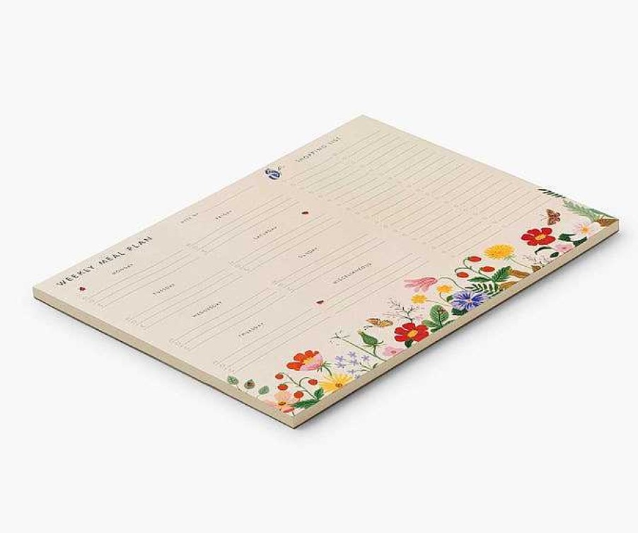 Kitchen Relish Decor | Rifle Paper Co Weekly Meal Planner - Strawberry Fields