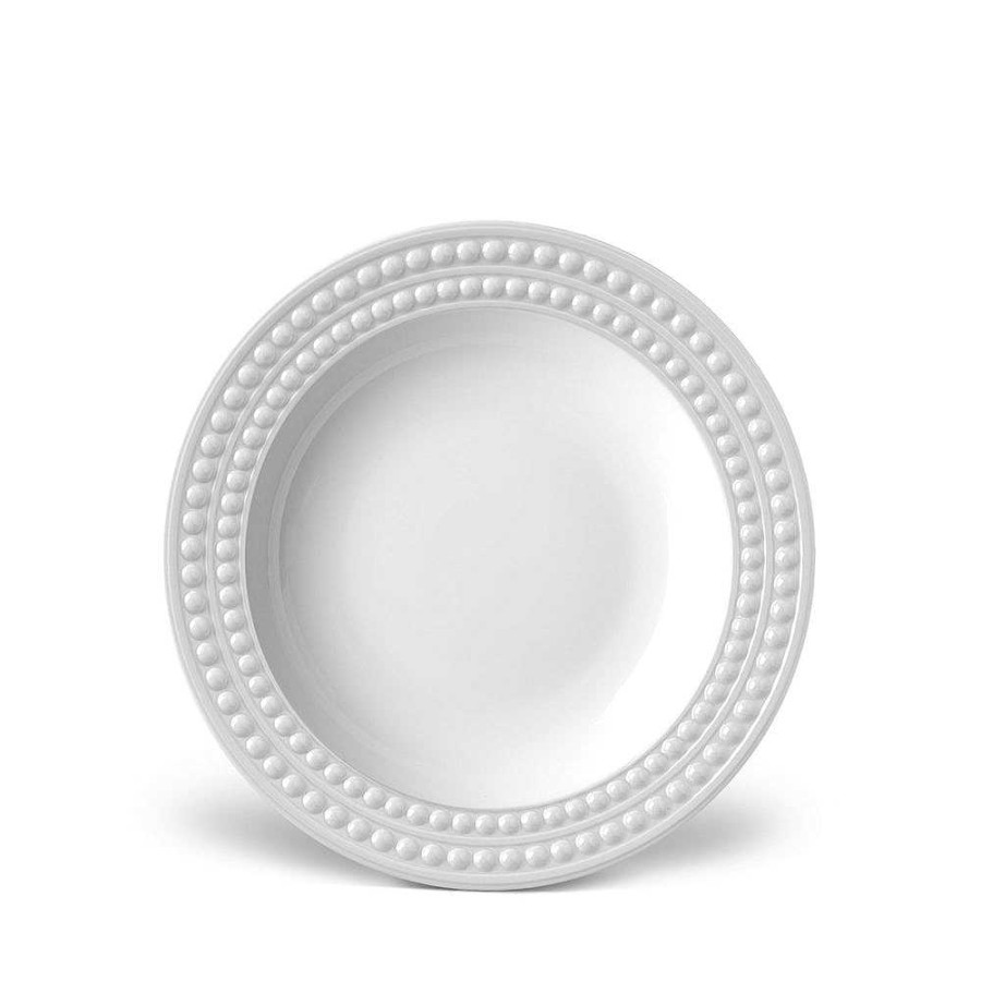 Table Relish Decor | Perl E Soup Plate - White