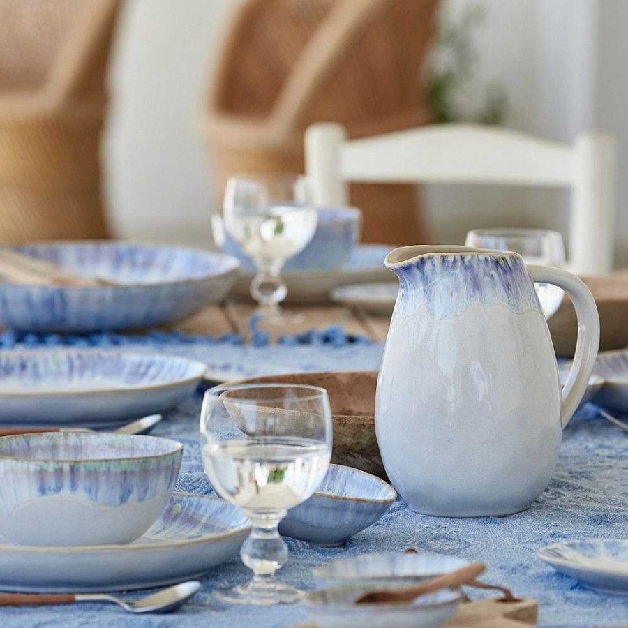 Table Relish Decor | Brisa Pitcher - Ria Blue