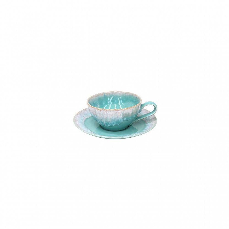 Table Relish Decor | Taormina Tea Cup & Saucer Set - Aqua