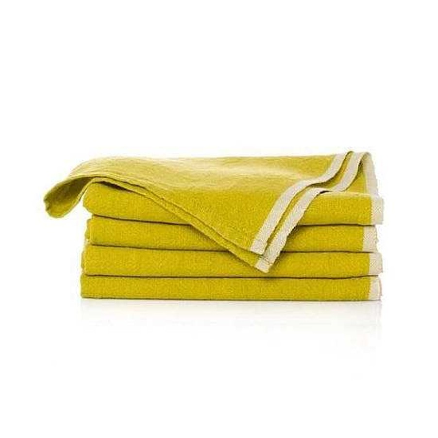 Table Relish Decor | Chunky Linen Napkins - Lime