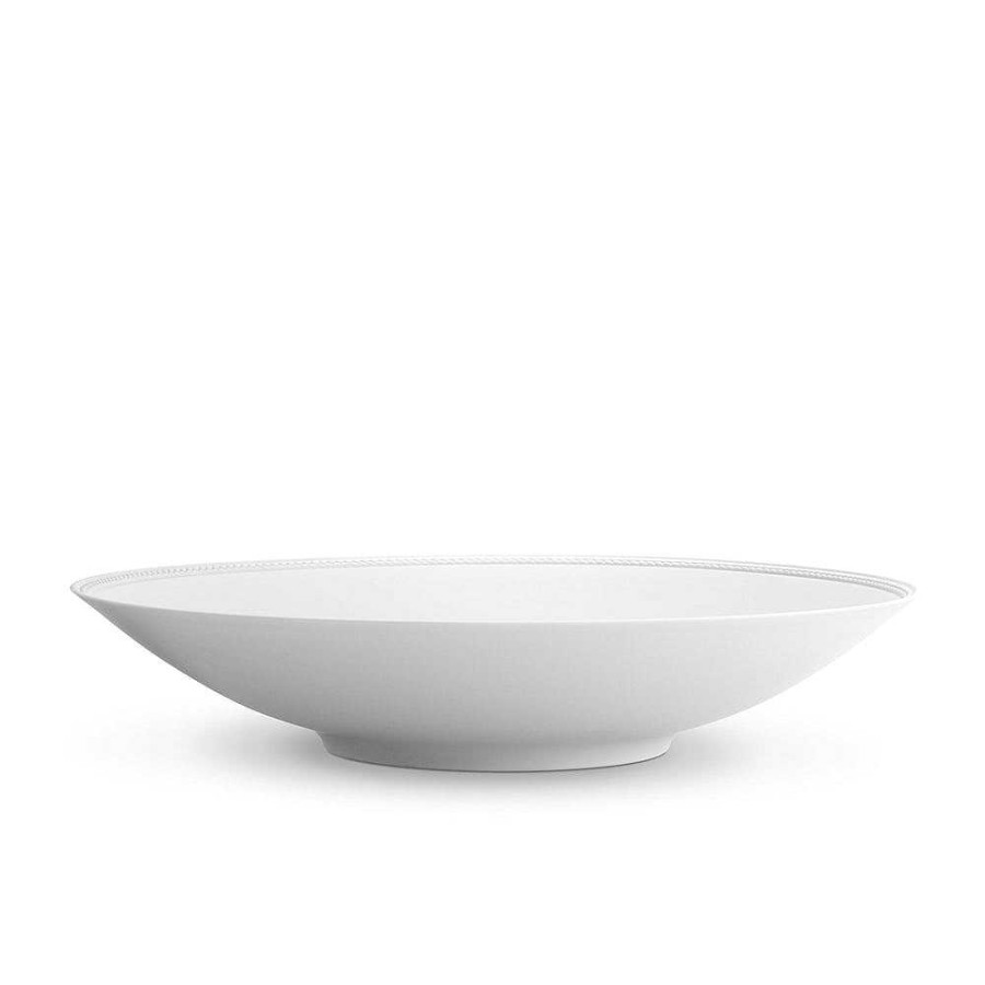 Table Relish Decor | Soie Tress E Large Coupe Bowl - White