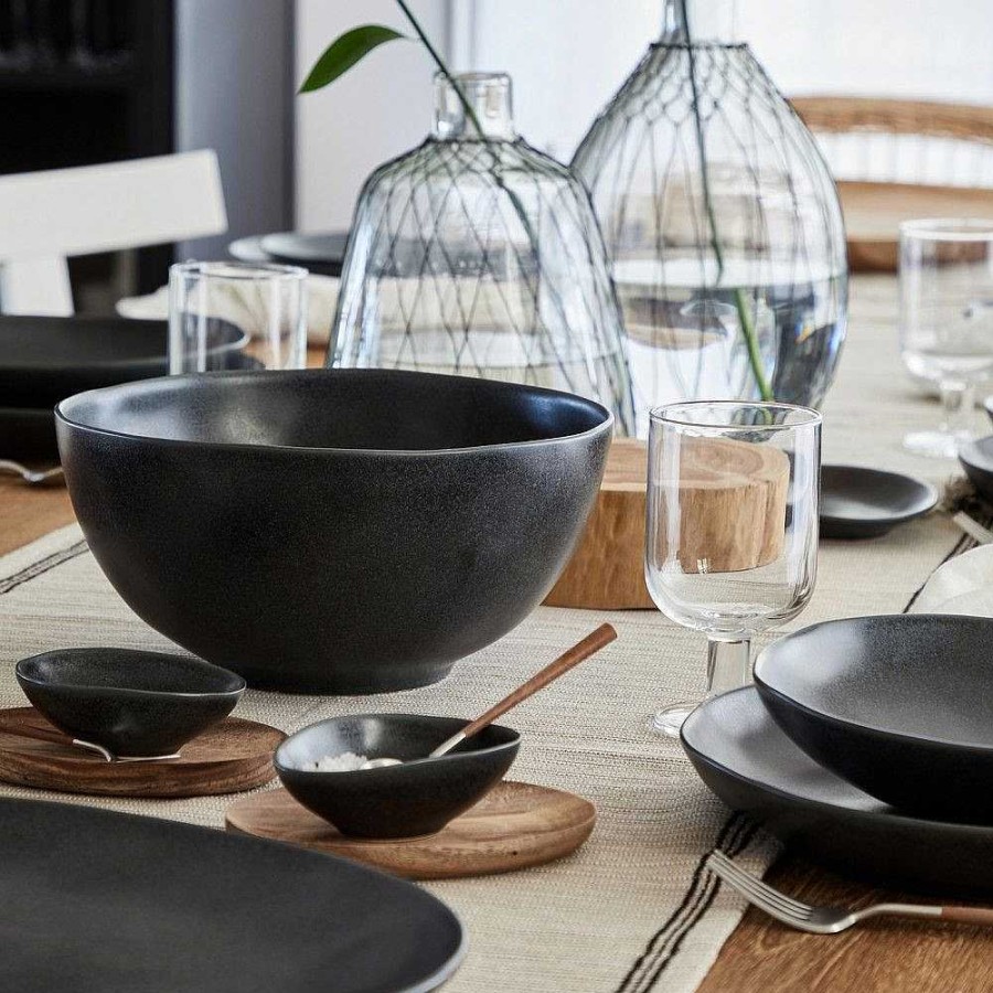 Table Relish Decor | Livia Serving Bowl - Matte Black