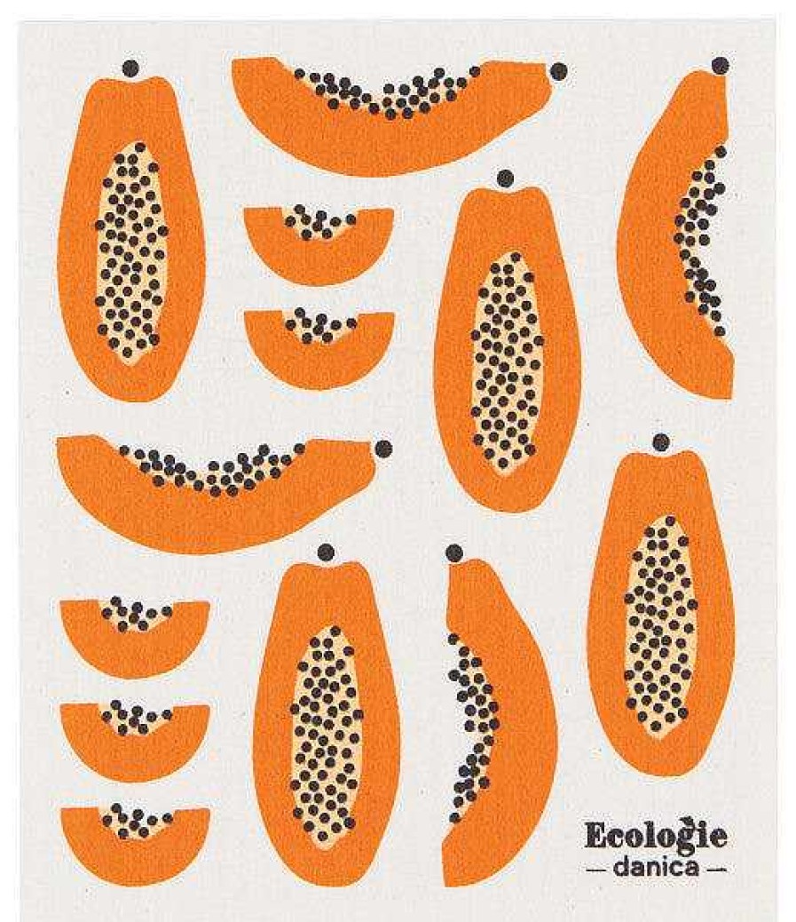 Kitchen Relish Decor | Swedish Dishcloth - Papaya