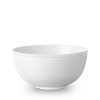 Table Relish Decor | Soie Tress E Large Bowl - White